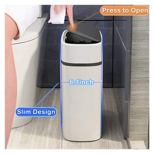 Poubelles de cuisine automatiques intelligentes portables en gros d'usine chargeant la poubelle intelligente en plastique épuisant la poussière - Product Image 2