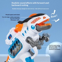 Jouet en plastique unisexe dinosaure Tyrannosaurus Rex avec fonctions sonores, lumineuses et vibrantes, et griffes oscillantes - pour les 14 ans et plus