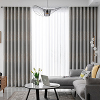 Style européen Simple moderne Jacquard rideau nouveau complet occultant coton tissu oeillet pour salon chambre