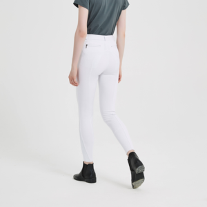 Pantalones de Montar Blancos de Alta Gama para Mujer, Personalizados, con Costuras Modernas, Elásticos y con Silicona para Productos Ecuestres, Se Pueden Personalizar - Product Image 3