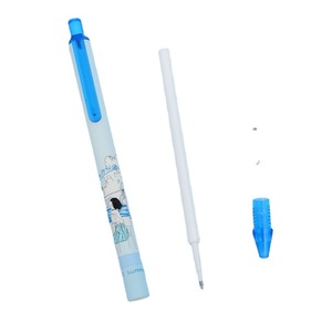 Caneta gel em tinta de gel, logotipo personalizado, azul e branco, 0.5mm, joy gel, canetas, estoque 2022
