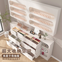 Vitrine d'Exposition Multi-Niveaux pour Salon de Manucure, Présentoir de Cosmétiques et Armoire de Rangement pour Salons de Beauté