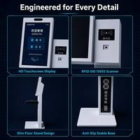 All-in-One RFID-Bibliotheks-Kiosk für Buchausleihe, Rückgabe und Kundenkartenregistrierung |   Selbstbedienungs-Check-in-Check-out-Station