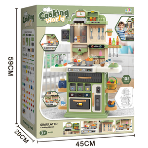 Ensemble de cuisine en plastique pour enfants avec boîte à fruits à découper pour faire semblant de cuisiner - Cadeau du Nouvel An unisexe - Product Image 4