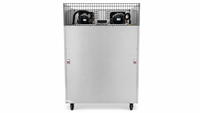 Congélateur vertical commercial 880L à 4 portes en acier inoxydable à refroidissement direct pour cuisine de restaurant
