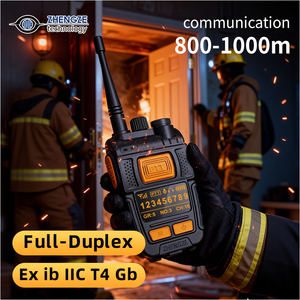 전체 듀플렉스 무전기 IP67 방수 방폭 블루투스 듀얼 PTT 소방관용 10명 실시간 통신 - Product Image 1