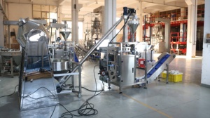 Línea de envasado de polvo completamente automática, máquina de envasado tipo solapa de polvo de especias, detección de metales de peso para productos químicos farmacéuticos de alimentos - Product Image 4