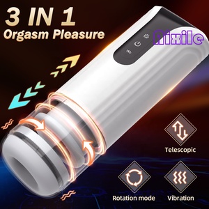 <span class=keywords><strong>Masturbador</strong></span> <span class=keywords><strong>Masculino</strong></span> de Bolsillo con 10 Vibraciones, 7 Movimientos de Empuje y Rotación, Juguete Sexual para Adultos, Bomba para Pene, Máquina Sexual - Product Image 2