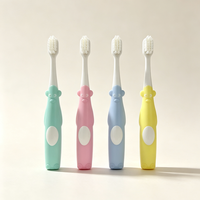 Brosse à dents pour enfants, nettoyage doux des gencives, poils extra doux, dessin animé, soins bucco-dentaires pour enfants
