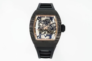 Vente directe d'usine de montres mécaniques automatiques élégantes et haut de gamme, montres de luxe en fibre de carbone ajourées. - Product Image 2