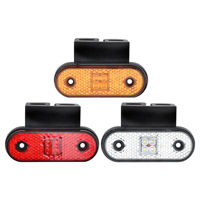 Feux latéraux LED ENSAITE pour camion, nouveau modèle DH-067B avec base en caoutchouc, support de réflecteur intégré, montage sur support, lampes latérales pour remorque