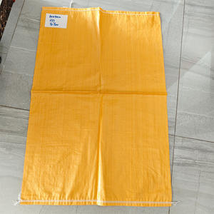 Sacs tissés en polypropylène de haute qualité de couleur jaune de 25 kg et 50 kg pour le riz, la farine et les céréales - Product Image 1