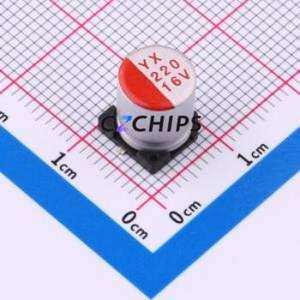 Condensador Sólido SMD SPT1CM221F09TRVZC, D8xL9mm (Capacitancia: 220uF) (Precisión: 20%) (Voltaje Nominal: 16V) - Product Image 1