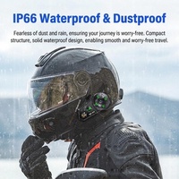 Headset Interkom Motor 6 Arah dengan Asisten Suara, Jawab Otomatis, Tahan Air IP66, Jangkauan Interkom Antar Pengendara 1000m (Grosir)