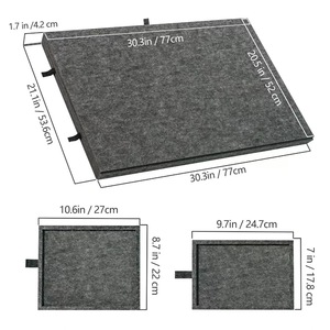 Cross-border Foldable Multifunctional Puzzle Felt <b>Board</b> with Bracket Lid Tilt Thickened Puzzle Toy <b>Board</b> for Children and Adults - Product Image 4