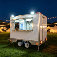 Mini remorque alimentaire de 13 pieds, bar mobile et service de bière, pour la vente de snacks, résistante à la rouille