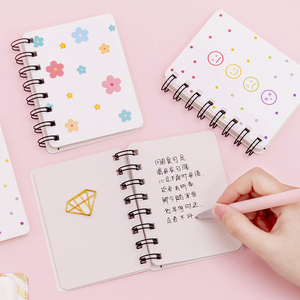 Studente Mini diario Notebook A7 a spirale Notebook con pagina bianca interna a fogli mobili da tasca Design cancelleria - Product Image 4