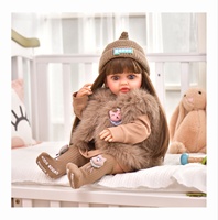 Vente chaude Mode Full Body Foft Silicone 55cm Vinyle Reborn Poupée Enfants Enfants Jouets pour Fille Cadeaux