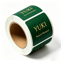Autocollants personnalisés en feuille d'or, étanches, écologiques, en PVC de qualité supérieure, OEM ODM, pour flacons de soins de la peau et produits de soins quotidiens