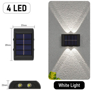 Lámpara Solar LED Impermeable para Camping, Jardín, Calle, Paisaje, Balcón, Decoración, Lámpara Solar de Pared para Exteriores - Product Image 3