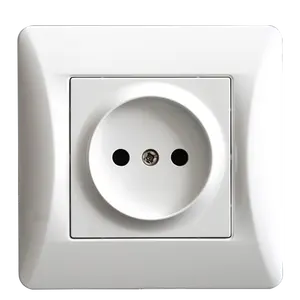 EU Standard PC Panel 2 Pin Russian Socket Wall Sockets Electrical Socket