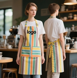 Regalo promocional Diseño personalizado Delantal de cocina con bolsillos Todo Impresión completa Negocios Publicidad Delantales Cocina Poliéster - Product Image 1