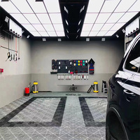 Panneau lumineux de plafond tendu à 12 grilles LED, étanche IP54, ignifuge B1, en tissu PVC rétroéclairé imprimé UV, éclairage moderne