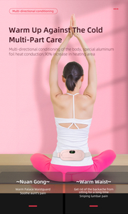 Logo Portable chauffage vibrant taille masseur <span class=keywords><strong>ceinture</strong></span> pour période soulagement des crampes femmes douleur menstruelle chaud abdominal maison bureau utilisation - Product Image 5