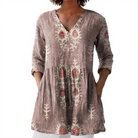Nouveau haut pour femme en molleton imprimé 3D, style européen-américain, à fleurs, décontracté, col en V, ajusté, pour l'automne