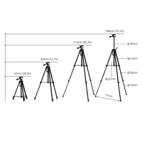 F-3630T Portable Camera Tripod Lightweight Phone Stand Telescope Stand Anti Shake Holder for Phone Live Streaming Photography