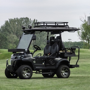 Bak 5 Năm Lithium Pin Sang Trọng Golf Săn Bắn Giỏ Hàng Nhà Máy Trực Tiếp 12/14 Inch Bánh Xe 4 Chỗ Nâng Cấp Điện Golf <span class=keywords><strong>Buggy</strong></span> Xe - Product Image 2