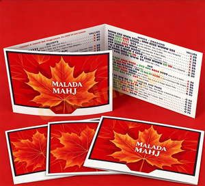 Cartes de Mahjong Américain de Marque, 350 g/m², Faciles à Lire, Lot de 4, NMJL 2025 2026, Idéales pour Débutants - Product Image 1