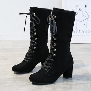 All'ingrosso 2023 occidentale ginocchio alto tacco <span class=keywords><strong>chucky</strong></span> stivali da indossare scarpe da donna - Product Image 4