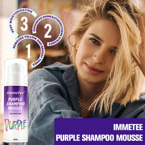 <span class=keywords><strong>Mousse</strong></span> Shampooing Violette 150ml – <span class=keywords><strong>Mousse</strong></span> Tonifiante Violet pour Cheveux Blonds, Décolorés ou Argentés – Élimine les Tons Jaunes et Brassy – Soin Nourrissant pour la Couleur - Product Image 3