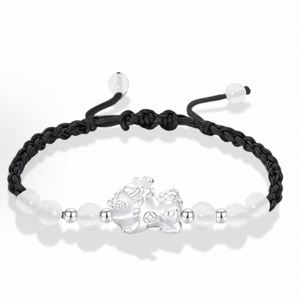 Pixiu Couple <b>Bracelet</b> Chinese Style Hand-woven Braided <b>Bracelet</b> for <b>Men</b> Women Wealth and Fortune Attracting Pixiu <b>Bracelet</b> - Product Image 6