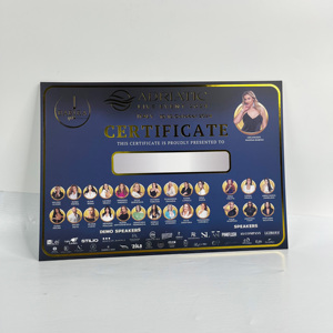 Certificado de Evento con Grabado <span class=keywords><strong>en</strong></span> Relieve de Lámina Dorada de Lujo - Certificados de Completación de Eventos <span class=keywords><strong>en</strong></span> Vivo Impresos Personalizados - Product Image 6
