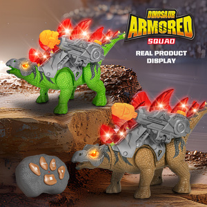 Jouet dinosaure RC Stegosaurus qui marche avec son et lumière, télécommande, modèle de dinosaure, jouet radiocommandé, jouets animaux - Product Image 2