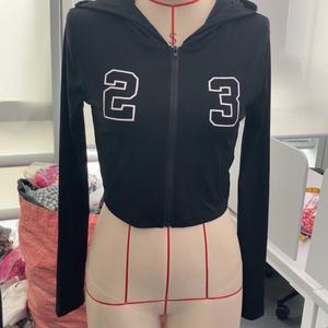 Viviblook Z314ST01 femmes survêtement serré impression numérique fermeture éclair à capuche à manches longues pantalon élastique costume vêtements de sport 2 pièces tenues - Product Image 4