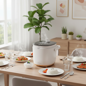 Cuociriso Elettrico Automatico a Basso Contenuto di Zuccheri, 400W, Display LED Digitale, Rivestimento Antiaderente, Funzione Timer, Capacità 2L - Product Image 1