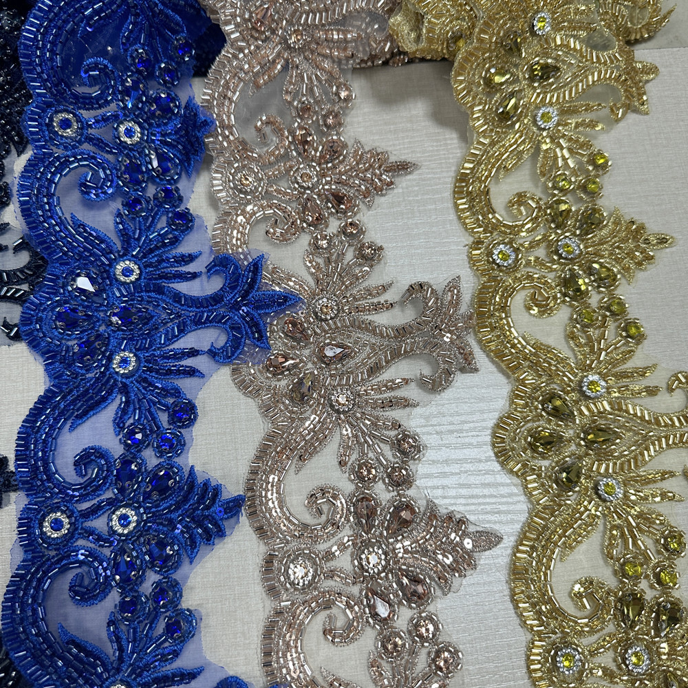 Cinta Plisada De Organza Con Borde De Encaje De 10 Yardas, 1-1/2 Pulgadas De, image size:1000x1000