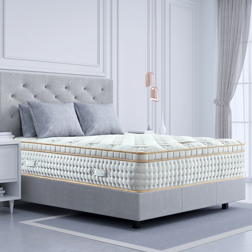 Zhiyuan Fireproof UK Standard pocket spring mattress gel infused memory foam matress spring mattress
