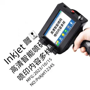 25.4 mm mini Handheld portable Inkjet Printer for logo expiry date printing expiry date on packages