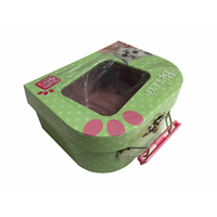 Boîtes d'emballage rigides en papier personnalisées de luxe, mini-valises vides faites à la main pour la fabrication, avec gaufrage et revêtement UV