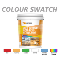 Peinture métallique à base d'eau antirouille, revêtement métallique anticorrosion pour structure en acier, pont, ponte de navire, séchage rapide, usine OEM