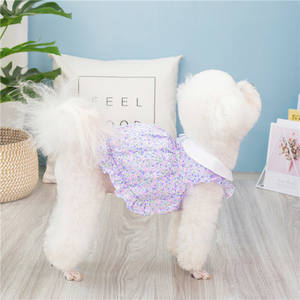Robe à fleurs mignonne pour <span class=keywords><strong>chien</strong></span>, vêtements d'été pour chiot, jupe de princesse pour chiennes, robe douce pour chat, chaton, Chihuahua - Product Image 4