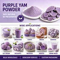 Poudre d'igname violette UBE biologique naturelle pure de haute qualité, anthocyanes UBE, prise en charge OEM