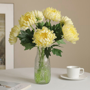 1 Pieza de <span class=keywords><strong>Flores</strong></span> Artificiales de Crisantemo con Tallos, Arreglos Florales de Seda <span class=keywords><strong>para</strong></span> Centros de Mesa de Bodas, Decoración <span class=keywords><strong>para</strong></span> el Hogar y la Oficina - Product Image 5