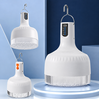 Lampe suspendue LED rechargeable portable 36 LED 2400mAh Type-C 1W compatible solaire pour la maison, le camping et les situations d'urgence