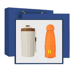 Customized Logo Color Luxury Stainless Steel Promotional Gift Set Gift Box Silk Screen Printing Corporate Promotion Sets