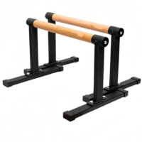 Barres parallèles en bois de différentes tailles Barre de trempage avec poignées épaisses en hêtre Supports push-up en métal